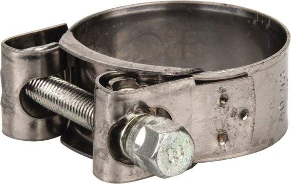 Mikalor - 1-5/8" Hose, 0.78" Wide x 0.04" Thick, T-Bolt Hose Clamp - 1.58 to 1.69" Diam, Stainless Steel Band, Housing & Zinc Plated Screw - All Tool & Supply