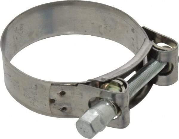 Mikalor - 2-13/32" Hose, 0.78" Wide x 0.04" Thick, T-Bolt Hose Clamp - 2.32 to 2.48" Diam, Stainless Steel Band, Housing & Zinc Plated Screw - All Tool & Supply