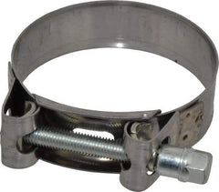 Mikalor - 2-5/8" Hose, 0.78" Wide x 0.04" Thick, T-Bolt Hose Clamp - 2.48 to 2.68" Diam, Stainless Steel Band, Housing & Zinc Plated Screw - All Tool & Supply