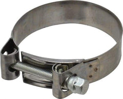 Mikalor - 3-3/4" Hose, 0.98" Wide x 0.04" Thick, T-Bolt Hose Clamp - 3.58 to 3.82" Diam, Stainless Steel Band, Housing & Zinc Plated Screw - All Tool & Supply