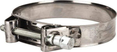 Mikalor - 4-1/2" Hose, 0.98" Wide x 0.04" Thick, T-Bolt Hose Clamp - 4.41 to 4.76" Diam, Stainless Steel Band, Housing & Zinc Plated Screw - All Tool & Supply