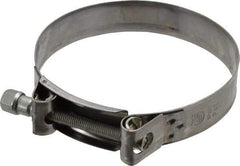 Mikalor - 5" Hose, 0.98" Wide x 0.04" Thick, T-Bolt Hose Clamp - 4.76 to 5.11" Diam, Stainless Steel Band, Housing & Zinc Plated Screw - All Tool & Supply