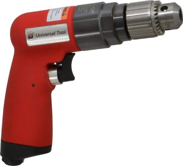 Universal Tool - 1/4" Keyed Chuck - Pistol Grip Handle, 6,000 RPM, 4.6 CFM, 0.9 hp, 90 psi - All Tool & Supply