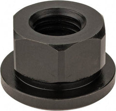 Gibraltar - 5/8-11, 1-3/8" Flange Diam, 13/16" High, 1-1/16" Across Flats, Flange Nut - Grade 12L14 Steel, Black Oxide Finish, 3/16" Flange Height, TCMAI - All Tool & Supply