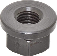 Gibraltar - 3/4-10, 1-5/8" Flange Diam, 1" High, 1-1/4" Across Flats, Flange Nut - Grade 12L14 Steel, Black Oxide Finish, 1/4" Flange Height, TCMAI - All Tool & Supply