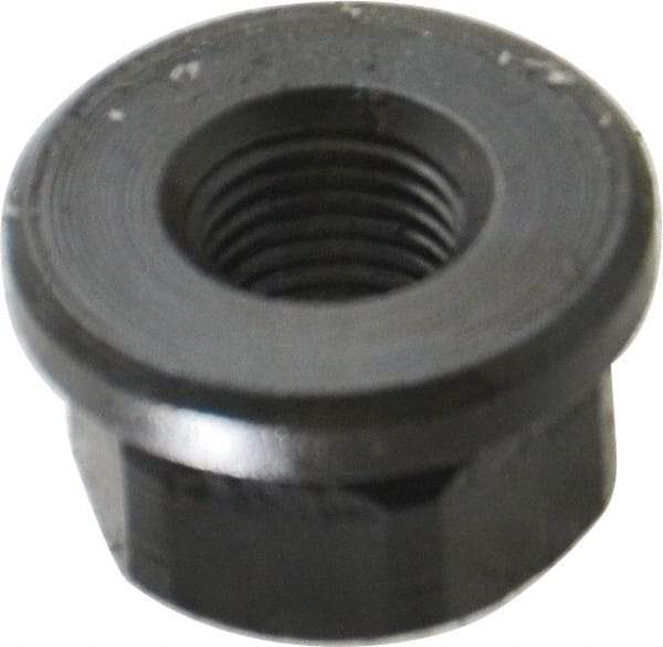 Gibraltar - 3/8-24, 7/8" Flange Diam, 1/2" High, 11/16" Across Flats, Flange Nut - Grade 12L14 Steel, Black Oxide Finish, 1/8" Flange Height, TCMAI - All Tool & Supply