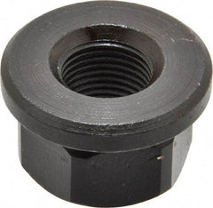 Gibraltar - 5/8-18, 1-3/8" Flange Diam, 13/16" High, 1-1/16" Across Flats, Flange Nut - Grade 12L14 Steel, Black Oxide Finish, 3/16" Flange Height, TCMAI - All Tool & Supply