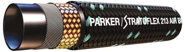 Parker - -24 Hose Size, 1-3/8" ID x 1.73" OD, 300 psi Work Pressure Hydraulic Hose - 55" Long Coil, 7-1/2" Radius, Synthetic Rubber, -50°F to 302°F - All Tool & Supply