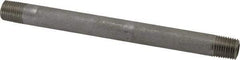 Merit Brass - Schedule 80, 1/4" Pipe x 6" Long, Grade 304/304L Stainless Steel Pipe Nipple - Seamless & Threaded - All Tool & Supply