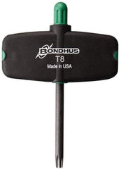 Bondhus - T8 Torx Plus Key - Wing Handle, Protanium High Torque Steel, 2" Length Under Head - All Tool & Supply