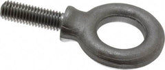 Gibraltar - 3,200 Lb Capacity, Steel, 9/16-12 Thread, Fixed Lifting Eye Bolt - Fully Threaded, 1-3/4" Shank, 1-3/4" Thread Length, Shoulder - All Tool & Supply