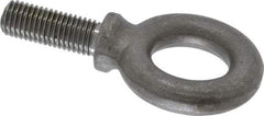 Gibraltar - 5,000 Lb Capacity, Steel, 3/4-10 Thread, Fixed Lifting Eye Bolt - Fully Threaded, 2" Shank, 2" Thread Length, Shoulder - All Tool & Supply