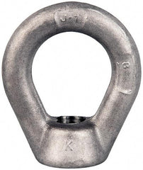 Gibraltar - 5,000 Lb Capacity, 5/8-11 Thread, Stainless Steel Lifting Eye Nut - Grade 304, 3" High, 1-1/2" Inside & 2-1/2" Outside Eye Diam, 1-3/8" Bell/Base Width - All Tool & Supply