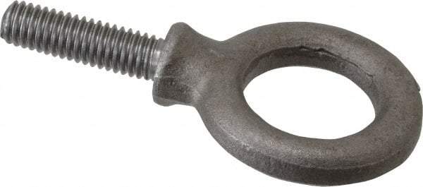 Gibraltar - 1,480 Lb Capacity, Alloy Steel, 3/8 Thread, Fixed Lifting Eye Bolt - Fully Threaded, 1-1/4" Shank, 1-1/4" Thread Length, Shoulder - All Tool & Supply