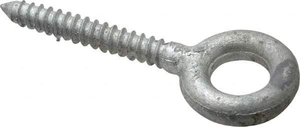 Gibraltar - 5/16, Hot Galvanized Finish, Forged Steel Forged Eye Bolt - 2" Thread Length, 5/8" ID, 2-1/4" Shank Length - All Tool & Supply