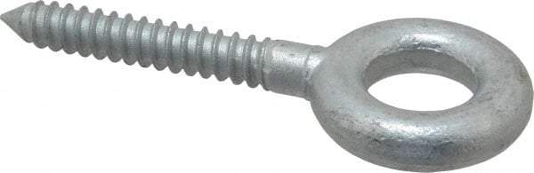 Gibraltar - 5/8, Hot Galvanized Finish, Forged Steel Forged Eye Bolt - 2-1/2" Thread Length, 1-1/4" ID, 4" Shank Length - All Tool & Supply