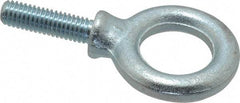 Gibraltar - 1,200 Lb Capacity, Steel, 3/8-16 Thread, Fixed Lifting Eye Bolt - Fully Threaded, 1-1/4" Shank, 1-1/4" Thread Length, Shoulder - All Tool & Supply