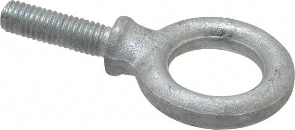 Gibraltar - 1,300 Lb Capacity, Steel, 3/8-16 Thread, Fixed Lifting Eye Bolt - Fully Threaded, 1-1/4" Shank, 1-1/4" Thread Length, Shoulder - All Tool & Supply