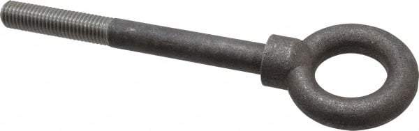 Gibraltar - 4,000 Lb Capacity, Steel, 5/8-11 Thread, Lifting Eye Bolt - Partially Threaded, 6" Shank, 2-1/2" Thread Length, Shoulder - All Tool & Supply