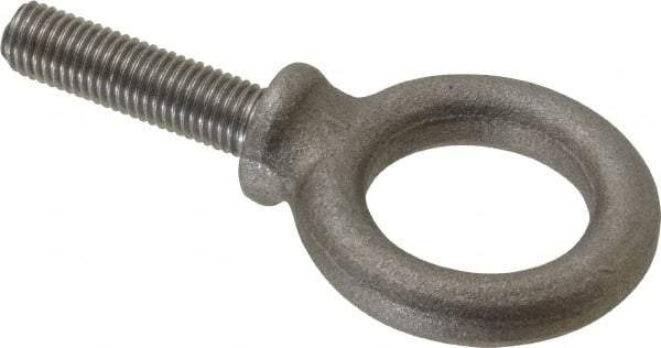 Gibraltar - 900 Lb Capacity, Steel, 5/16-24 Thread, Fixed Lifting Eye Bolt - Fully Threaded, 1-1/8" Shank, 1-1/8" Thread Length, Shoulder - All Tool & Supply