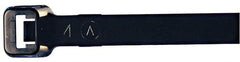 Made in USA - 48-9/16" Long Black Nylon Standard Cable Tie - 175 Lb Tensile Strength, 2.29mm Thick, 4" Max Bundle Diam - All Tool & Supply