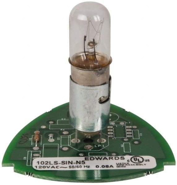 Edwards Signaling - Incandescent Lamp, Clear, Steady, Stackable Tower Light Module - 120 VAC, 0.08 Amp, IP54, IP65 Ingress Rating, 3R, 4X NEMA Rated, Panel Mount, Pipe Mount - All Tool & Supply