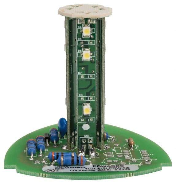 Edwards Signaling - LED Lamp, White, Steady, Stackable Tower Light Module - 120 VAC, 0.02 Amp, IP54, IP65 Ingress Rating, 3R, 4X NEMA Rated, Panel Mount, Pipe Mount - All Tool & Supply