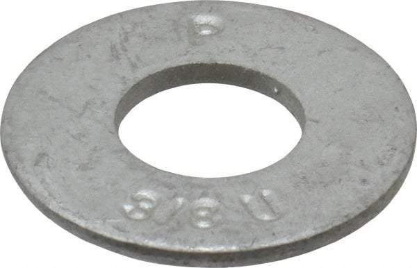 Armor Coat - 3/8" Screw, Grade 8 Alloy Steel USS Flat Washer - 7/16" ID x 1" OD, 0.094" Thick - All Tool & Supply