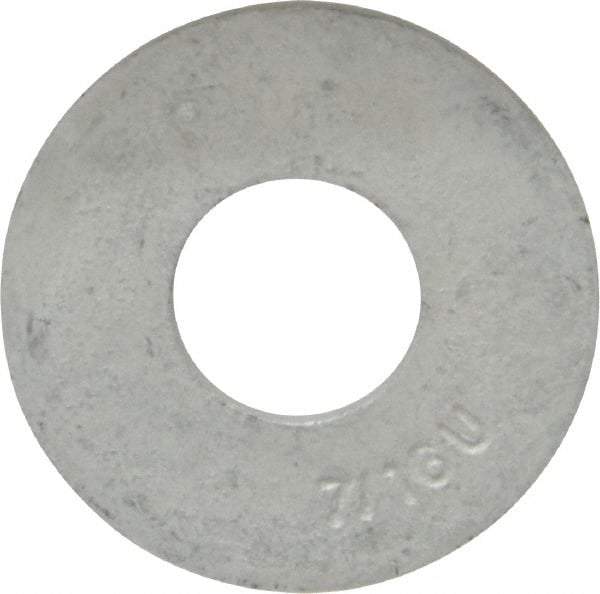 Armor Coat - 7/16" Screw, Grade 8 Alloy Steel USS Flat Washer - 1/2" ID x 1-1/4" OD, 0.094" Thick - All Tool & Supply