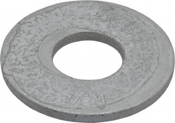 Armor Coat - 1/2" Screw, Grade 8 Alloy Steel USS Flat Washer - 9/16" ID x 1-3/8" OD, 1/8" Thick - All Tool & Supply