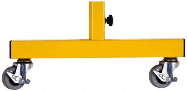 Made in USA - Aluminum and Steel Frame Caster Feet - Safety Yellow - All Tool & Supply