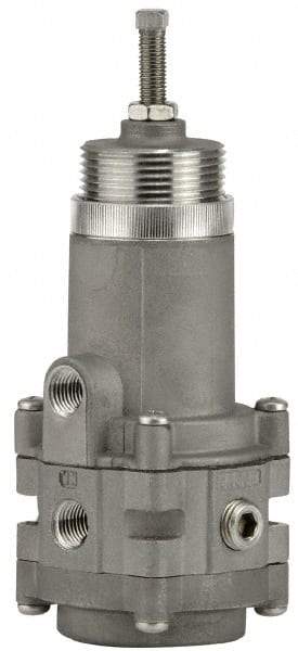 ARO/Ingersoll-Rand - 1/4 NPT Port, 20 CFM, Stainless Steel Diaphragm Operated Regulator - 0 to 100 psi Range, 250 Max psi Supply Pressure, 1/4" Gauge Port Thread, 2-1/2" Wide x 6.89" High - All Tool & Supply