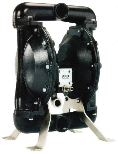 ARO/Ingersoll-Rand - 1-1/2" NPT, Metallic, Air Operated Diaphragm Pump - PTFE Diaphragm, Aluminum Housing - All Tool & Supply