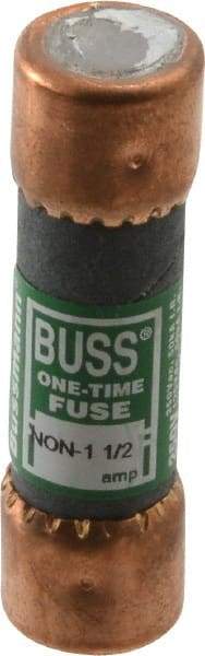 Cooper Bussmann - 125 VDC, 250 VAC, 1.5 Amp, Fast-Acting General Purpose Fuse - Fuse Holder Mount, 50.8mm OAL, 50 at AC/DC kA Rating, 9/16" Diam - All Tool & Supply