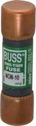 Cooper Bussmann - 125 VDC, 250 VAC, 10 Amp, Fast-Acting General Purpose Fuse - Fuse Holder Mount, 50.8mm OAL, 50 at AC/DC kA Rating, 9/16" Diam - All Tool & Supply