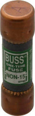 Cooper Bussmann - 125 VDC, 250 VAC, 15 Amp, Fast-Acting General Purpose Fuse - Fuse Holder Mount, 50.8mm OAL, 50 at AC/DC kA Rating, 9/16" Diam - All Tool & Supply