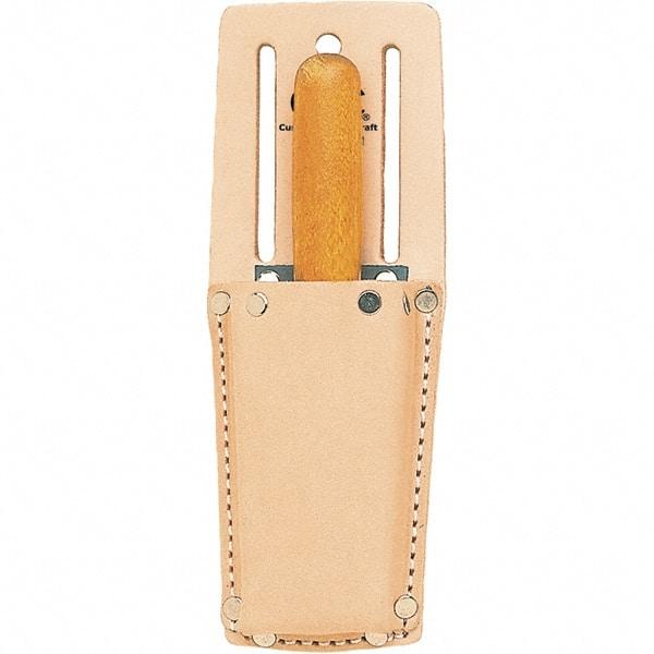 CLC - Knife Holster with 1 Pocket - Leather, Natural (Color), 2" Wide x 6" High x 1-1/4" Deep - All Tool & Supply