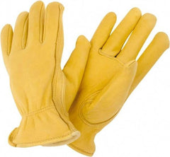 MCR Safety - Size XL Work Gloves - Slip-On Cuff, Gold, Paired - All Tool & Supply