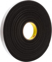 3M - 108' Long x 1" Wide, High Density Foam Tape Weatherstripping - 1/16" Door Thickness, Vinyl - All Tool & Supply