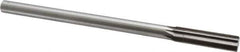 Interstate - 0.508" High Speed Steel 6 Flute Chucking Reamer - Straight Flute, 7/16" Straight Shank, 2" Flute Length, 8" OAL - All Tool & Supply