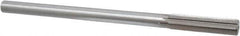 Interstate - 0.509" High Speed Steel 6 Flute Chucking Reamer - Straight Flute, 7/16" Straight Shank, 2" Flute Length, 8" OAL - All Tool & Supply