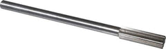 Interstate - 0.599" High Speed Steel 6 Flute Chucking Reamer - Straight Flute, 7/16" Straight Shank, 2" Flute Length, 8" OAL - All Tool & Supply