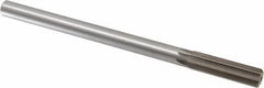 Interstate - 0.615" High Speed Steel 6 Flute Chucking Reamer - Straight Flute, 9/16" Straight Shank, 2-1/4" Flute Length, 9" OAL - All Tool & Supply