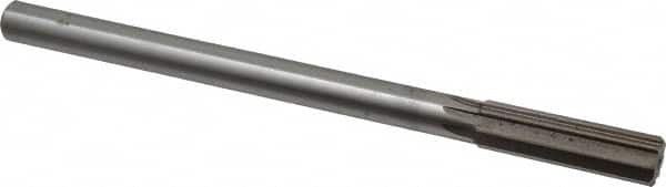 Interstate - 0.646" High Speed Steel 6 Flute Chucking Reamer - All Tool & Supply