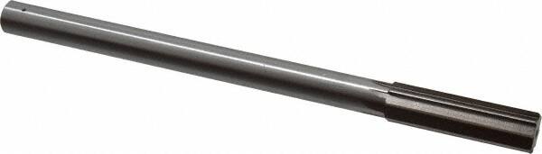 Interstate - 0.661" High Speed Steel 6 Flute Chucking Reamer - All Tool & Supply