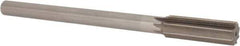 Interstate - 0.726" High Speed Steel 6 Flute Chucking Reamer - Straight Flute, 5/8" Straight Shank, 2-1/2" Flute Length, 9-1/2" OAL - All Tool & Supply