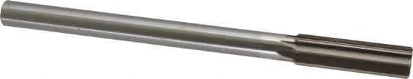 Interstate - 0.754" High Speed Steel 6 Flute Chucking Reamer - Straight Flute, 5/8" Straight Shank, 2-1/2" Flute Length, 9-1/2" OAL - All Tool & Supply