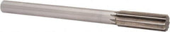 Interstate - 0.879" High Speed Steel 6 Flute Chucking Reamer - Straight Flute, 3/4" Straight Shank, 2-5/8" Flute Length, 10" OAL - All Tool & Supply