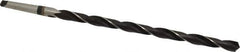 Interstate - 49/64", 2MT 118° Point High Speed Steel Taper Shank Drill Bit - Oxide Finish, 12" Flute Length, 18" OAL, Spiral Flute, Series 502 - All Tool & Supply