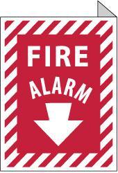 NMC - Fire Alarm, Aluminum Fire Sign - 9" Wide x 12" High - All Tool & Supply